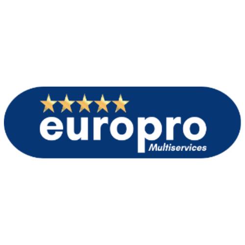 Logo de Europro, expertos en limpieza y servicios industriales